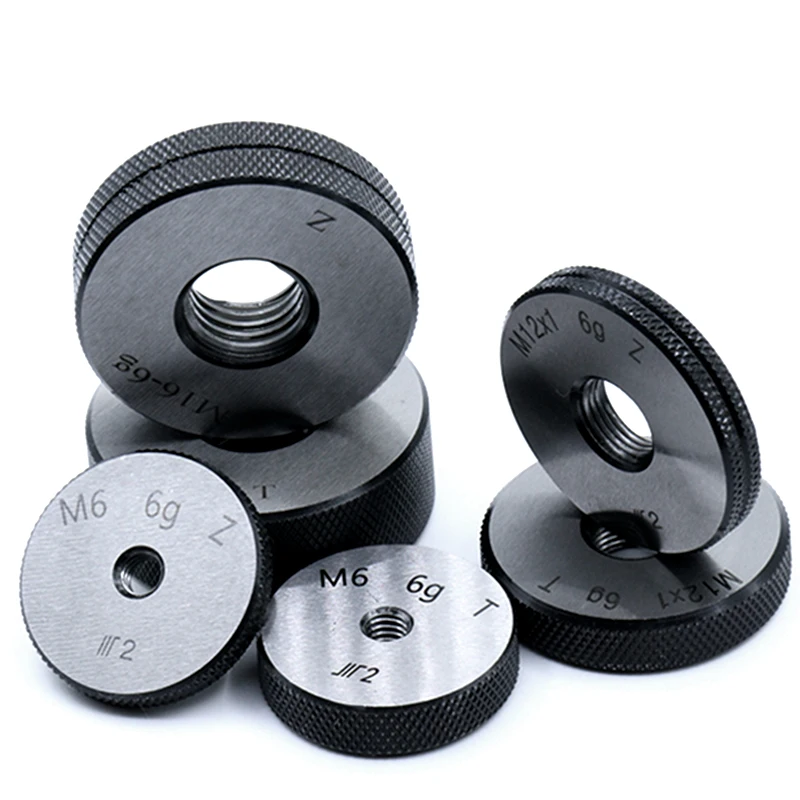 VOKET Thread Ring Gauge/plug Gauge Smooth Plug Gauge (1*plug gauge and 1*ring gauge M1-M33) M1*0.25 6g T Z