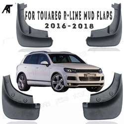 4pcs/set car Mud Flaps FOR Volkswagen VW Touareg R-line 2016 2017 2018 R Line Mudguard Mudflaps Splash Guards