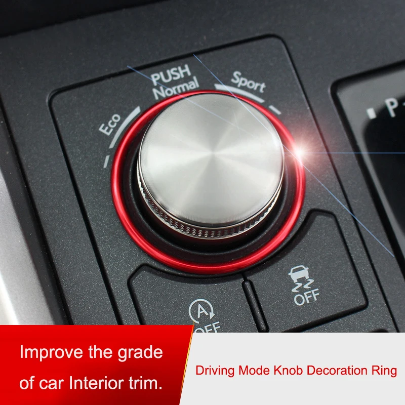 QHCP Car Central Control Multimedia Knob Decoration Ring Sticker Interior Styling Accessory For Lexus NX200 300H RX300 200T 450H