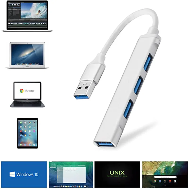 USB 3,0 HUB 4Port USB 3,0 Splitter Adapter Für Macbook Pro PC Laptop Notebook Extender Mini Dock USB 3,0 hub Computer Zubehör