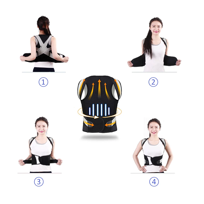 Adjustable Children Posture Corrector Back Support Belt Kids Orthopedic Corset For Kids Spine Back Lumbar Shoulder Braces Health