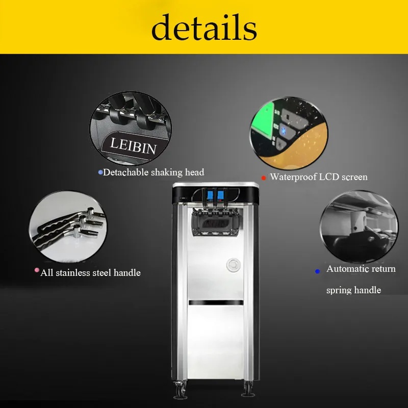 Best seller automatic soft ice cream vending machine