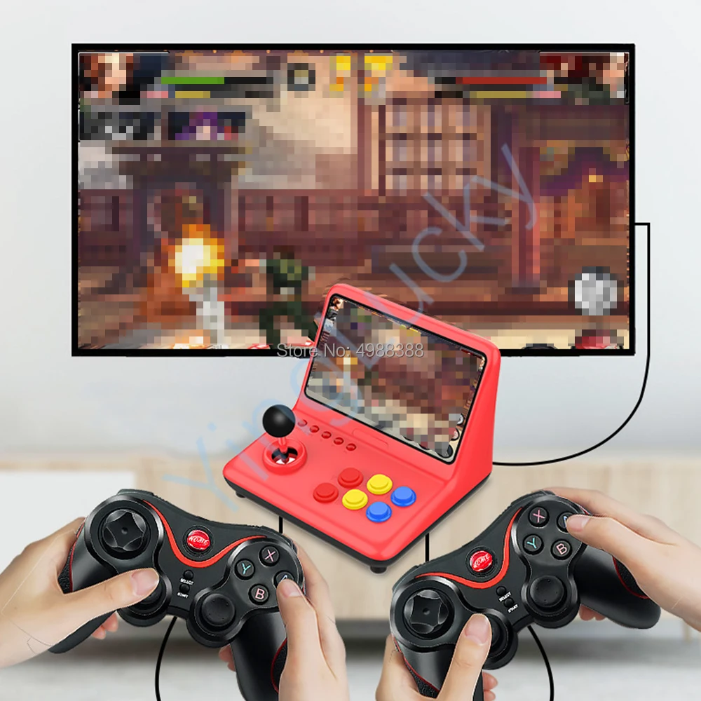 Imagem -02 - Console de Jogos Retrô com Tela de Polegadas Joystick Grande com 64 gb de Armazenamento e 10000 Jogos Suporta Download de Fliperama Neoprene Mame Gbc Cp1 Cp2