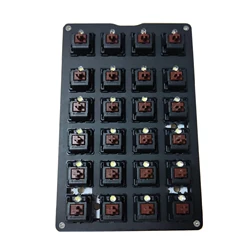 Teclado mecánico PCB programable para LOL Photoshop, teclado numérico sin Hotswap, RGB, 21, 23, 24, a través de NumPad QMK, 20%