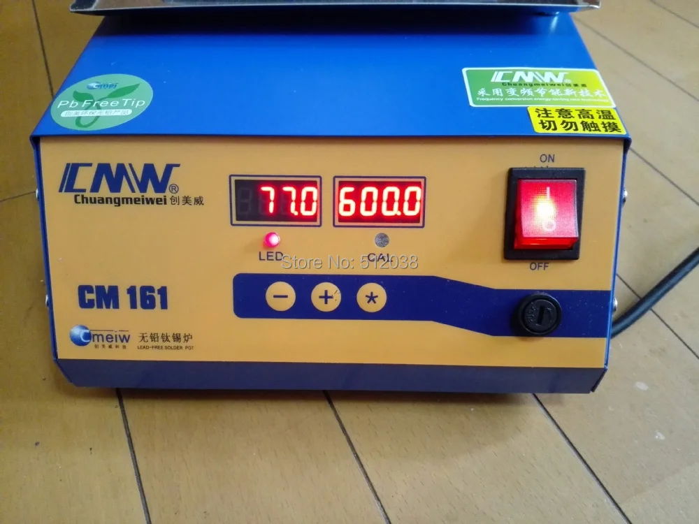 Thương Hiệu Mới CM-161 Chì Hợp Kim Titan Hàn Hàn Nồi Hút Thiếc Loại Tắm 1000W 220V/110V