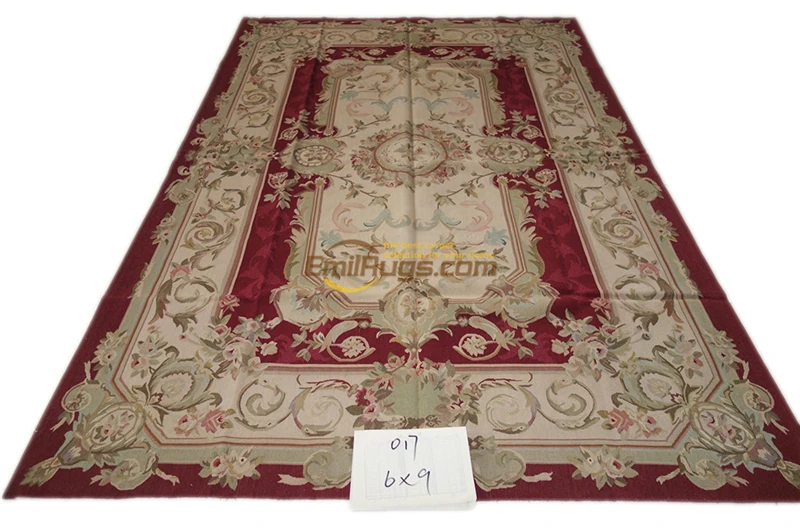 Handmade Carpet Livingroom Carpet Square Rug Aubusson Carpet Wool Knitting Carpetsgc8aubyg7