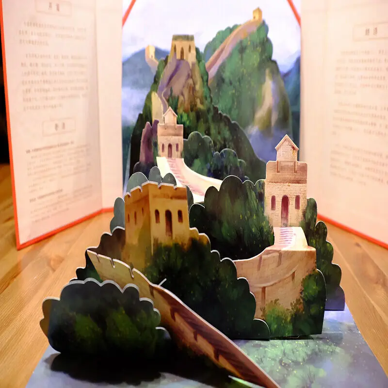 1 Book Open The Chinese Pop-Up Book 3D Forbidden City 2021 Panoramic View Of The Forbidden City For Children Limited