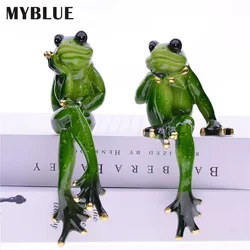 Decoration Crafts Animal Resin Couple Frog Figurine ,MYBLUE 2Pcs/Set Kawaii Garden Miniature Nordic Home Room Table Decoration