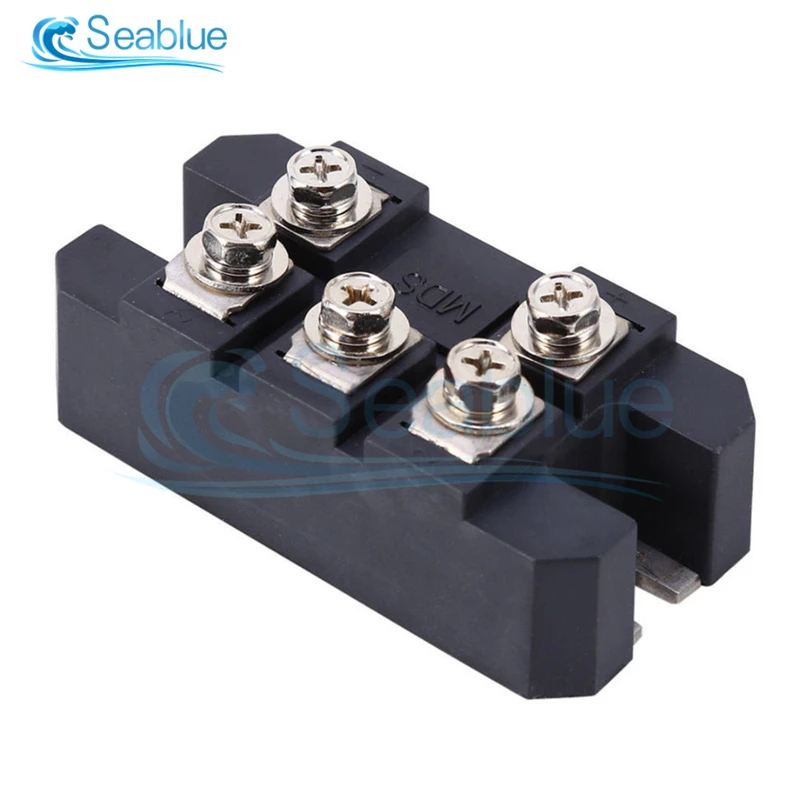 MDS 150A 1600V Three Phase Diode Rectifier Bridge Module Board Radiator Copper Base Rectifying Device AC to DC Supply Charging