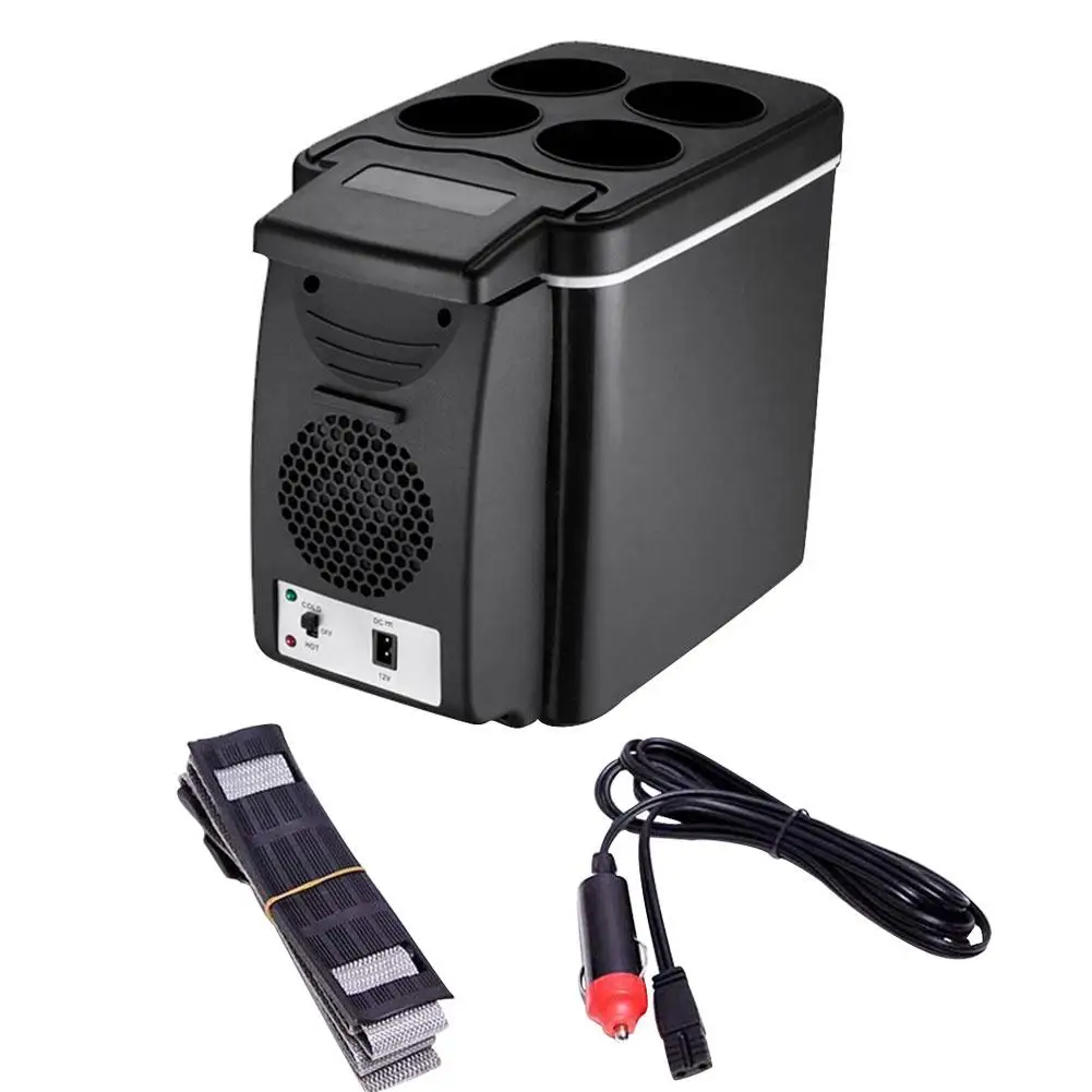 6 Liter Car Mini Refrigerator Lightweight Dual-Use Insulated Cooler Box Container Nevera Compresor 12 V In Refrigerators