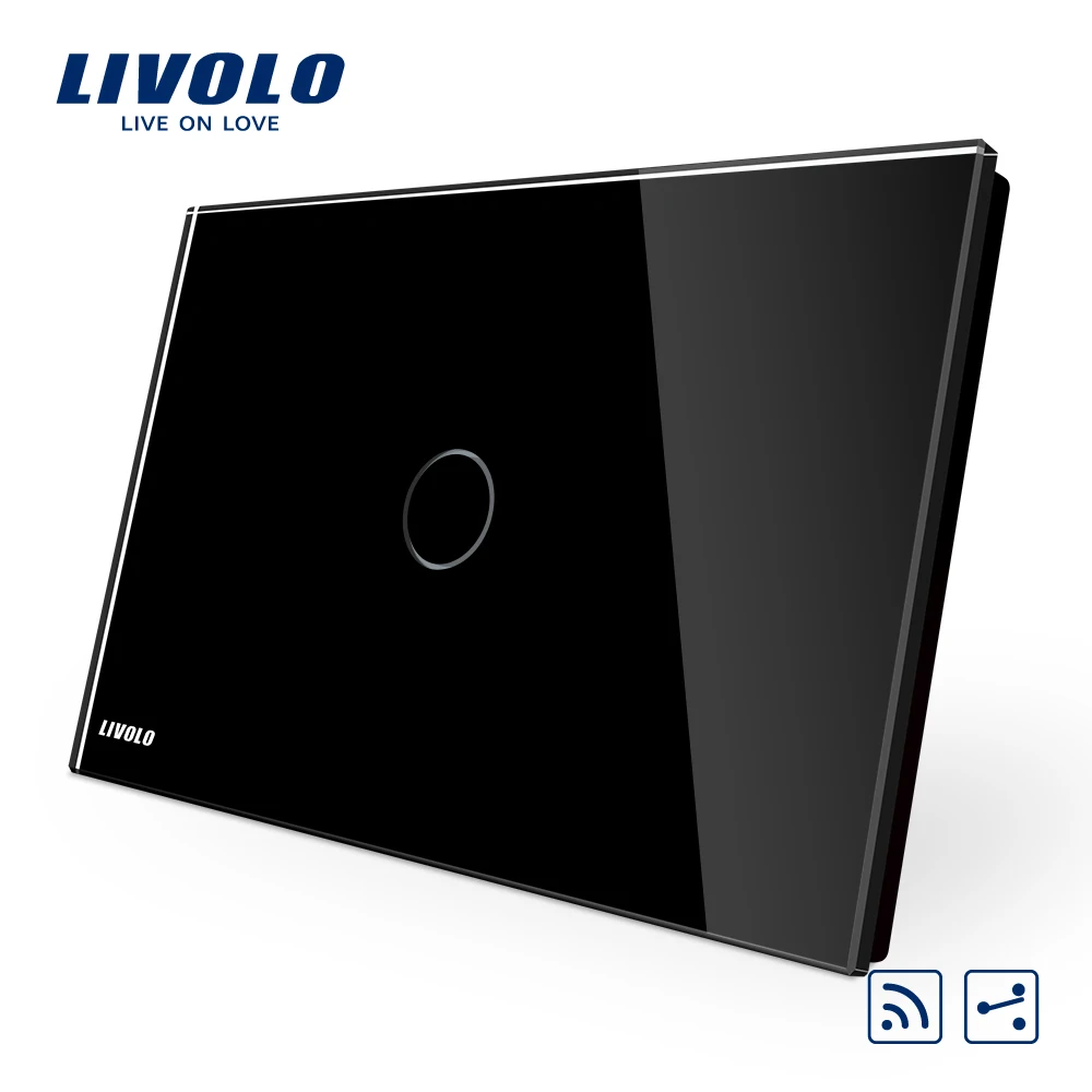 Livolo US/AU Standard Wall Switch,Crystal Glass Panel,Light Touch Screen, AC110~250V, LED Indicator for Smart Home Manufacturer