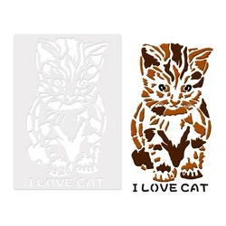 26*18cm Animal cat Stencils DIY Craft Layering Stencils For Walls Painting Scrapbooking Stamping Stamp Album Decorative