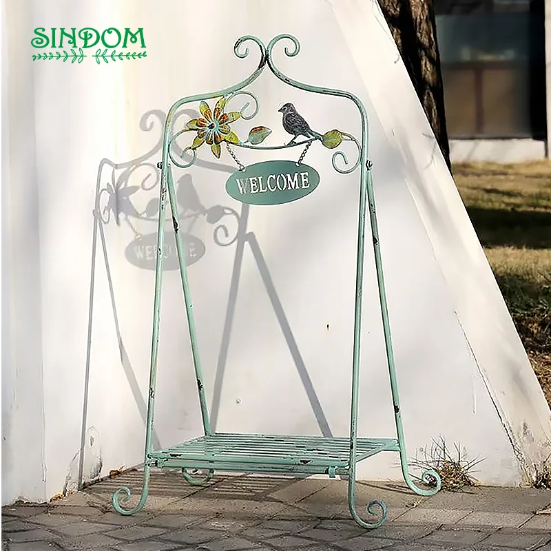 Plant Holder Metal Home Decorative Plant Display Flower Rack Stand for Garden