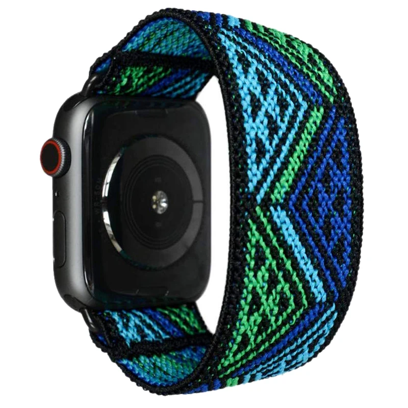 Solo loop Strap for apple watch band 44mm 40mm 42mm 38mm Scrunchie Stretchy bracelet women watchband iwatch series 6 5 4 3 2 SE