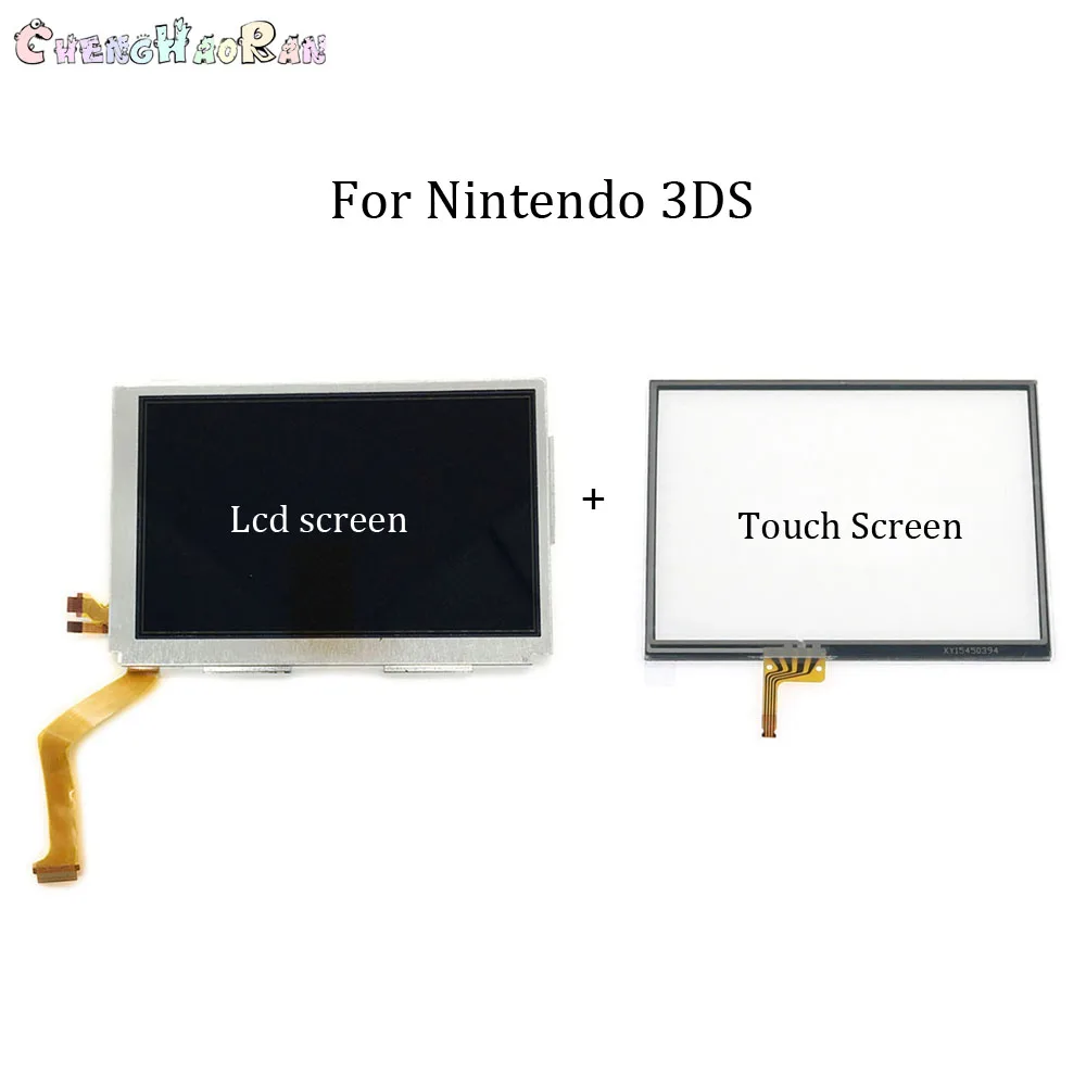 

1set LCD Screen + Touch Screen digitizer glass Display Touch Panel Replacement For Nintend 3DS