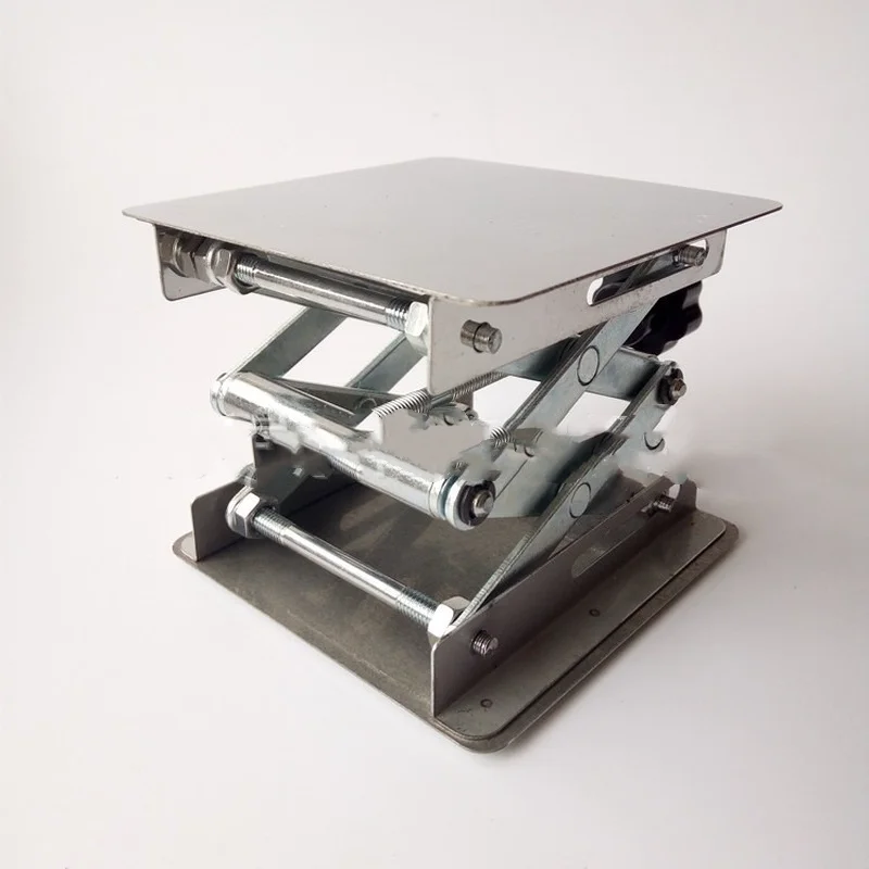 Laboratory Manual Stainless Steel Lifting Platform 100x100mm Small Lifting Platform