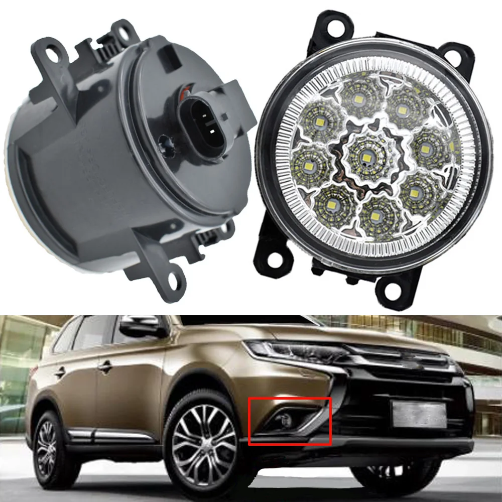 Four Options (Left+Right) Fog Lights LED Fog Light For Mitsubishi Outlander 2016 2017 2018 2019