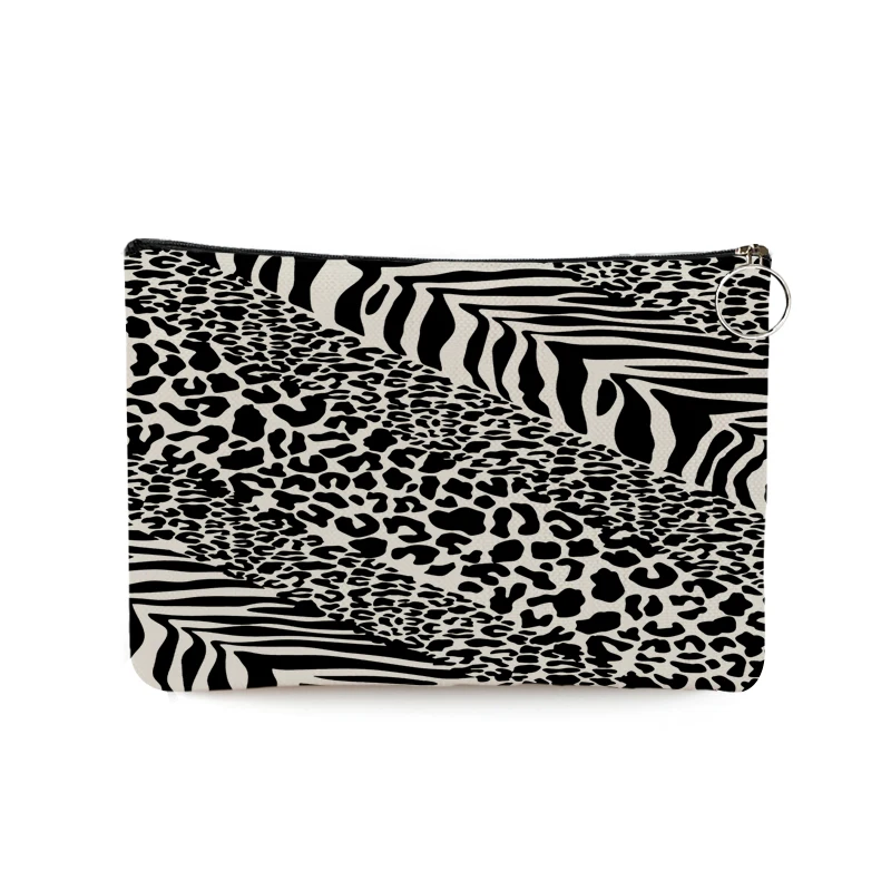 Personalized Devil Eyes Leopard Zebra Print Women Cosmetic Bag Lady Toiletry Bag for Travel Organizer Makeup Bag Portable Pouch