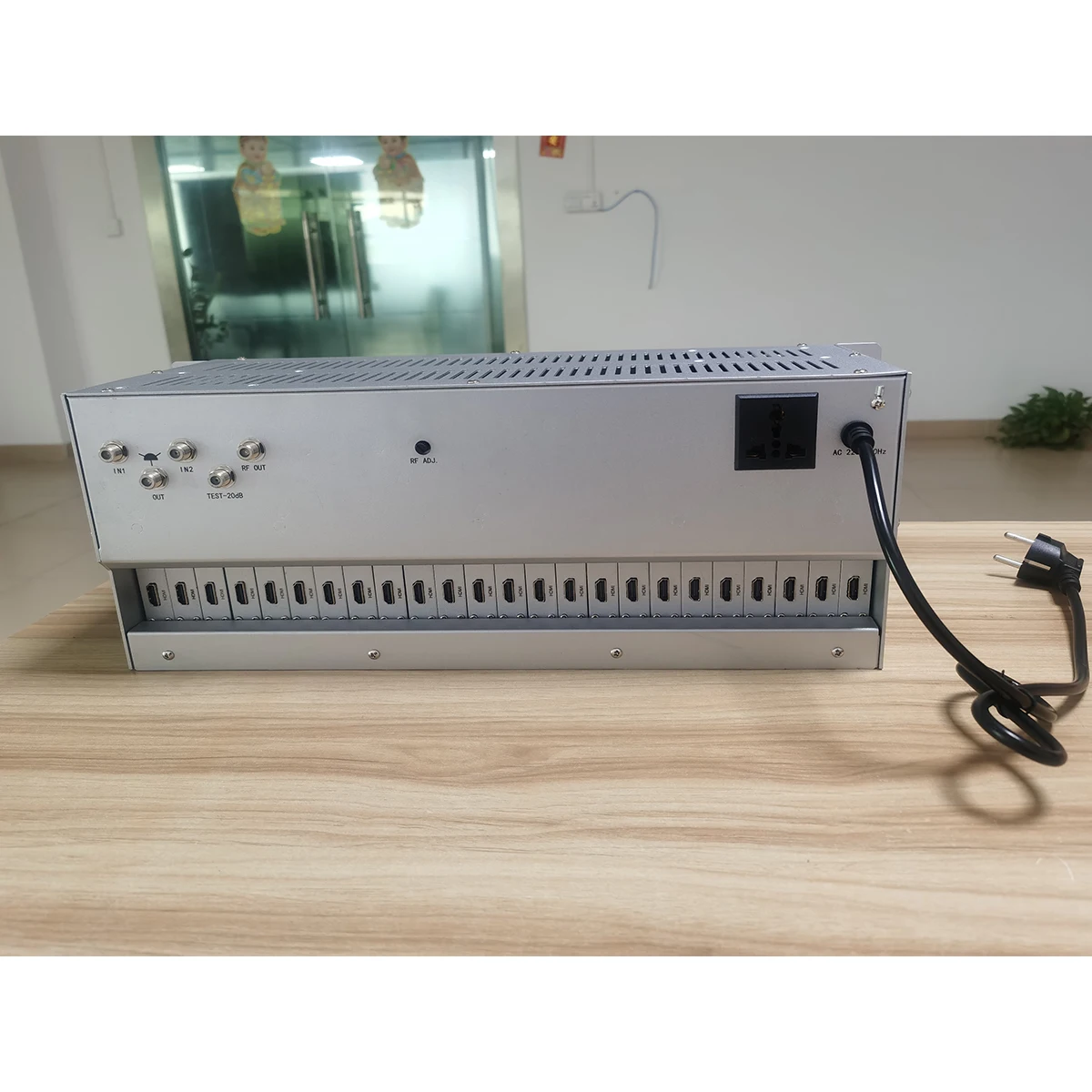 16 24-channel CATV HD analogue modulator Hotel Factory TV front-end equipment HDMI to RF HD modulator