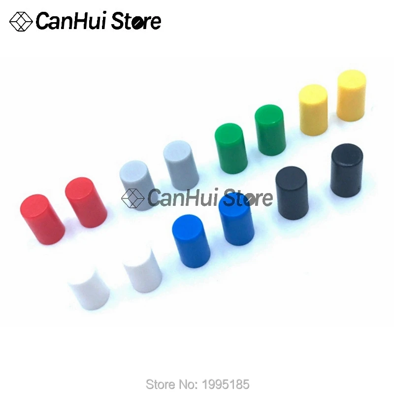 70Pcs Tactile Push Button Switch Cap 10mm Applies to 5.8*5.8 7*7 8*8 8.5*8.5 Self-locking Switch Button Cap A04 Switch caps