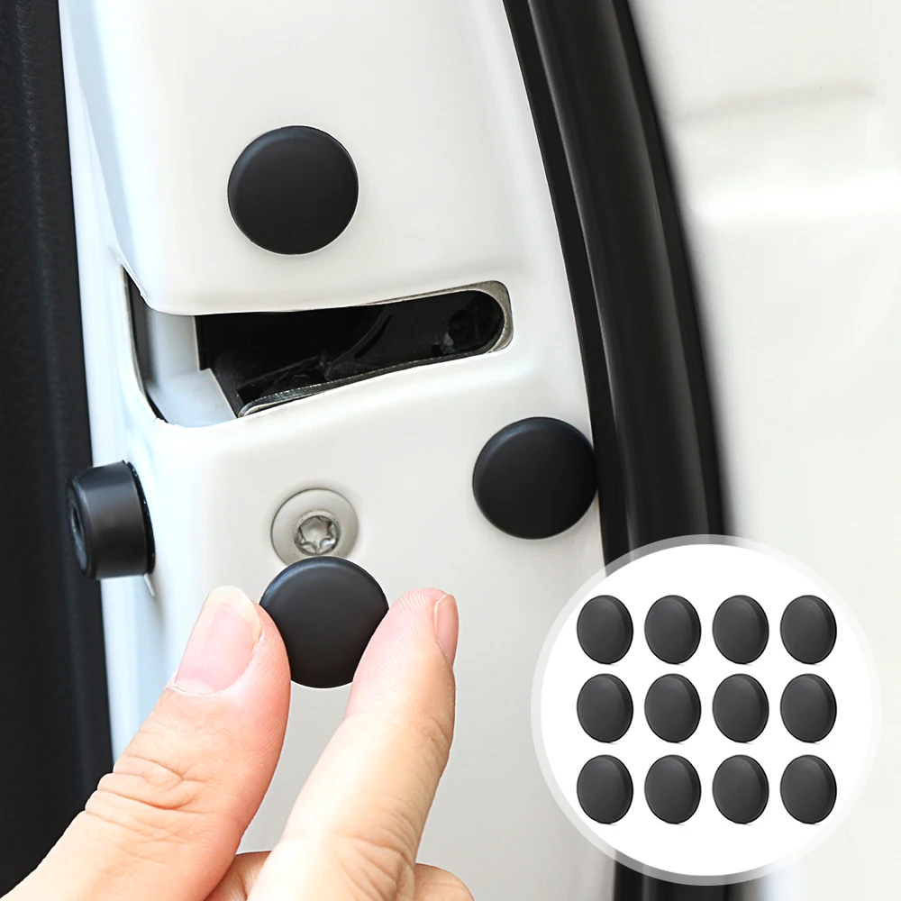 12pcs Car Door Lock Screw Protector Cover  for Tesla Roadster Model 3 Model S Model X Car-styling Hot New car Accessories