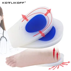 Super Soft Gel di Silicone Medico Tacco Pad Cuscino Calcaneare Sperone Tacco Sperone Assorbimento Degli Urti Sollievo Dal Dolore Del Piede Tacco Inserto Tazza