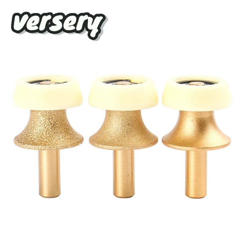 Versery 1pc 1/2‘’ Shank Vacuum Brazed Diamond Router Bits For Stone Router Cutter For Granite Marble Edge Engraving Tools