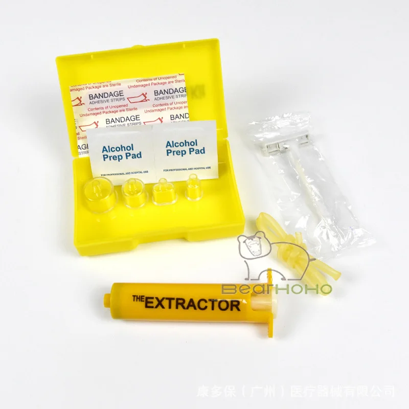 Insect Bee Sting Snake Bite Venom Extractor Kit di aspirazione Tool Sting Pump pronto soccorso emergenza sicura per l'escursionismo zaino in spalla campeggio