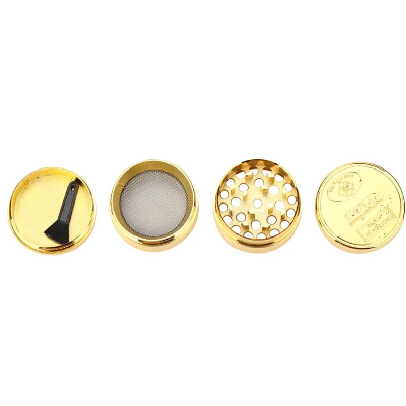 40mm 4-layer Herbal Herb Tobacco Grinder Smoke Grinders Herb Grinder Cigarette Dried Flowers Herb Home Smoking Herb Gift for Men