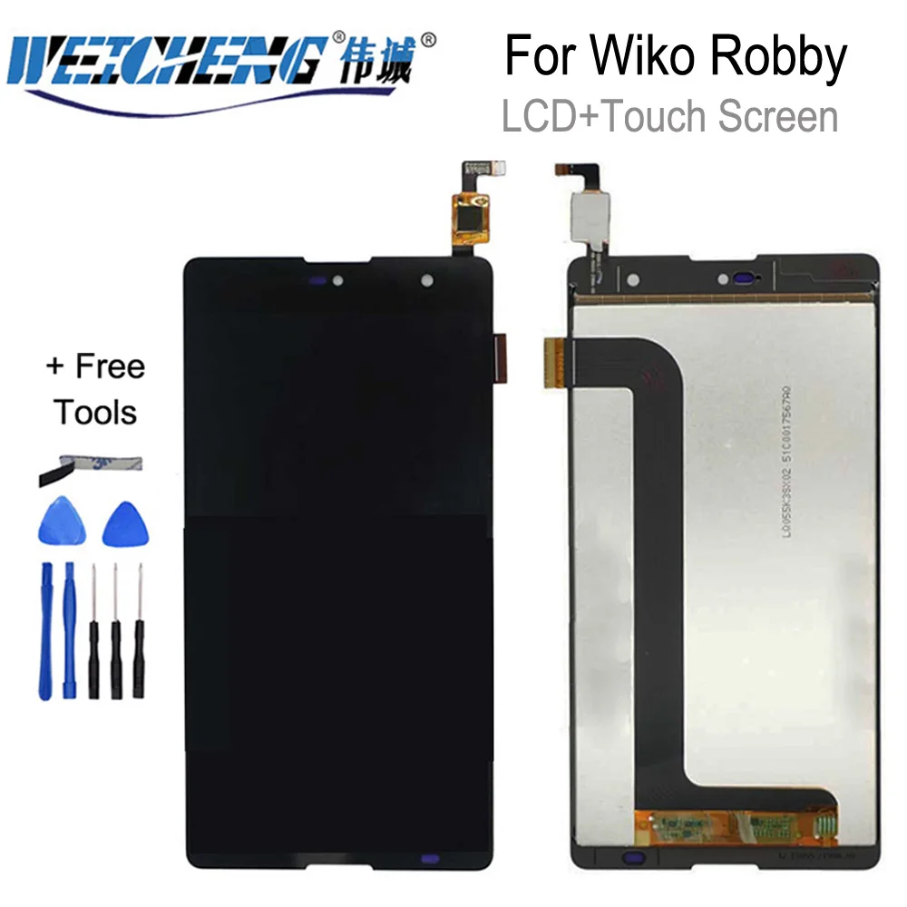 

For Wiko Robby LCD Display and Touch Screen 5.5'' Good Screen Digitizer Assembly Replacement for Wiko K-kool With Tools+Adhesive