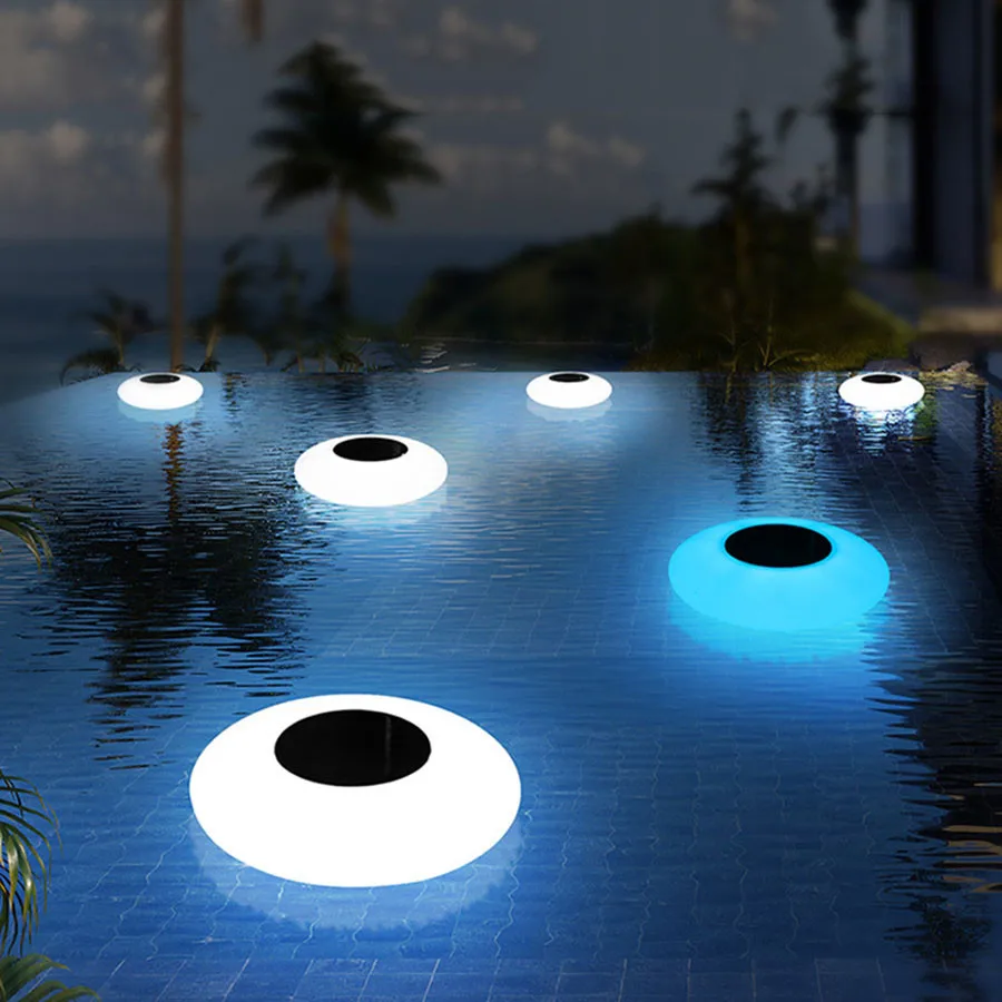 Solar Floating Ball Pool Light With Remote IP68 Waterproof Solar Fountain Pond Glow Night Light Landscape Solar Underwater Light
