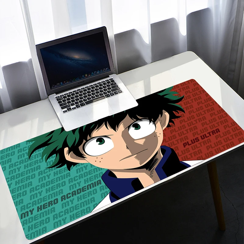 My Hero Academia-alfombrilla de ratón grande XL para Gaming, accesorios de ordenador, teclado grande, portátil, alfombrilla de escritorio de velocidad