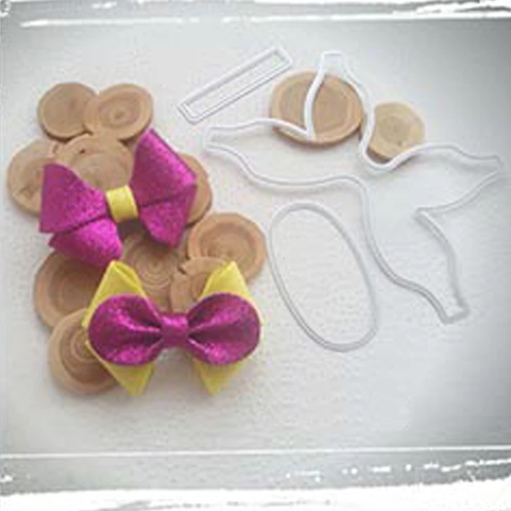 Beautiful Bowknot Bows Metal Cutting Dies Stencils Ribbon DIY Scrapbooking Die Cuts Greeting Card Decor Embossing Folder Cut2936