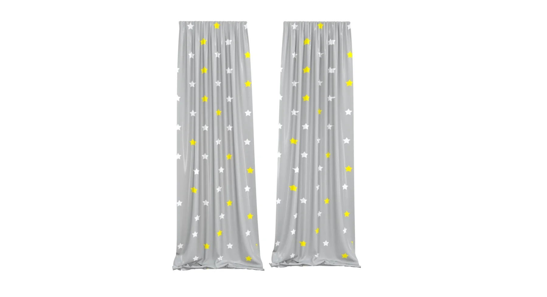 GRAY CLOUD BEAR PATTERNED PRINTED BABY ROOM CURTAIN CARPET KOMBİN