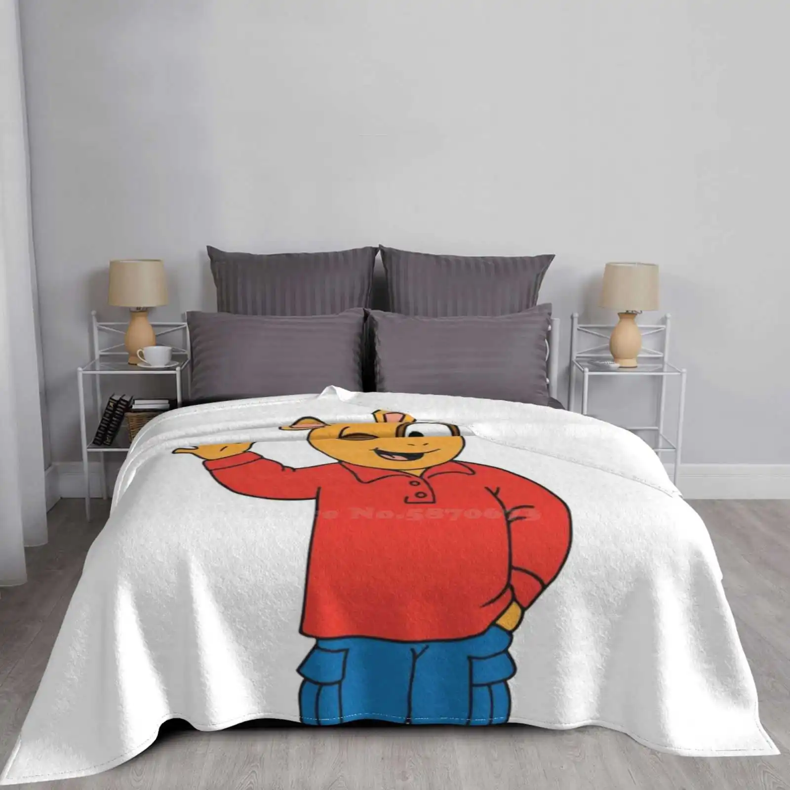 آرثر قراءة أفضل غرفة بيع بطانية الفانيلا المنزلية آرثر قراءة Diminou D W قراءة مغامرات آرثر