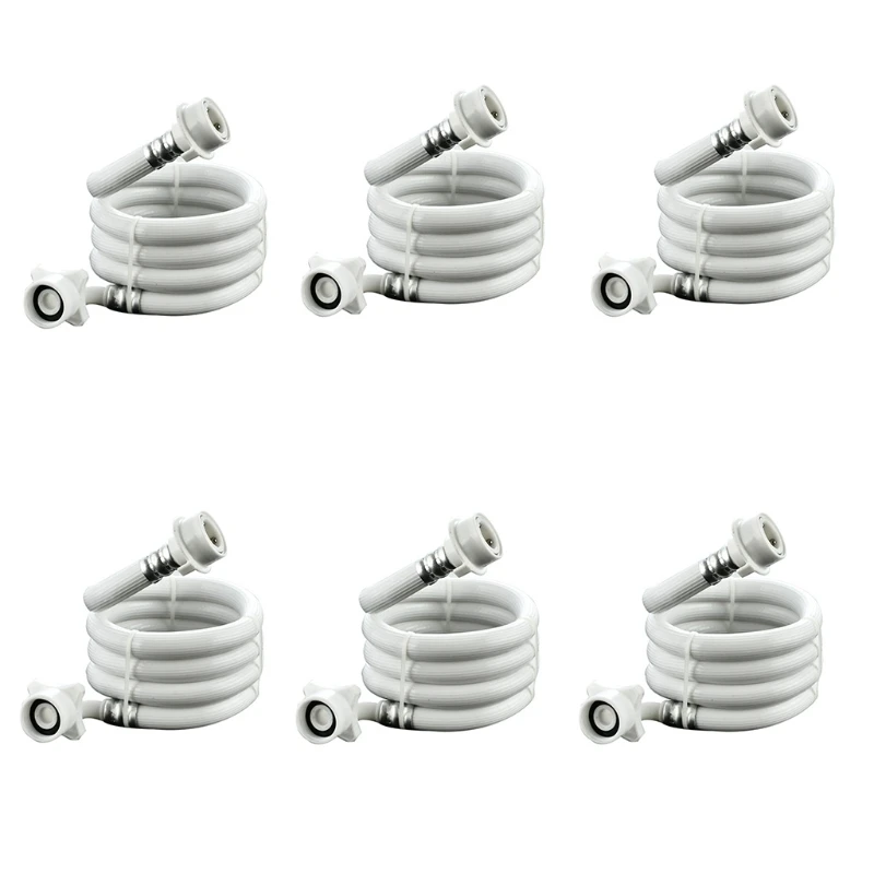 Universal Flexible Washer Pipe for Washing Machine Water Inlet Hose White Long Washer Pipe Length 4m/5m/1m/1.5m/3m/2m