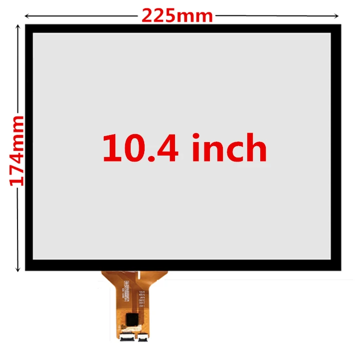 10.4 Inch 225mm*174mm Raspberry Pi Industrial Equipment Capacitive Touch Digitizer Touch Screen Panel Glass USB Driver Board