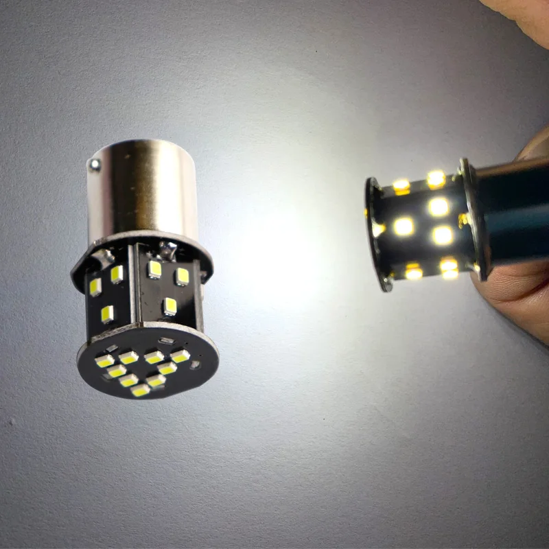 

50 шт. AC 6,3 В 1156 BA15S p21w 24 smd 2016 светодиодный неполярный 6 В 150 мА 1,8 Вт индикатор двигателя светодиодный белый красный лампочка светодиодный для мотоцикла