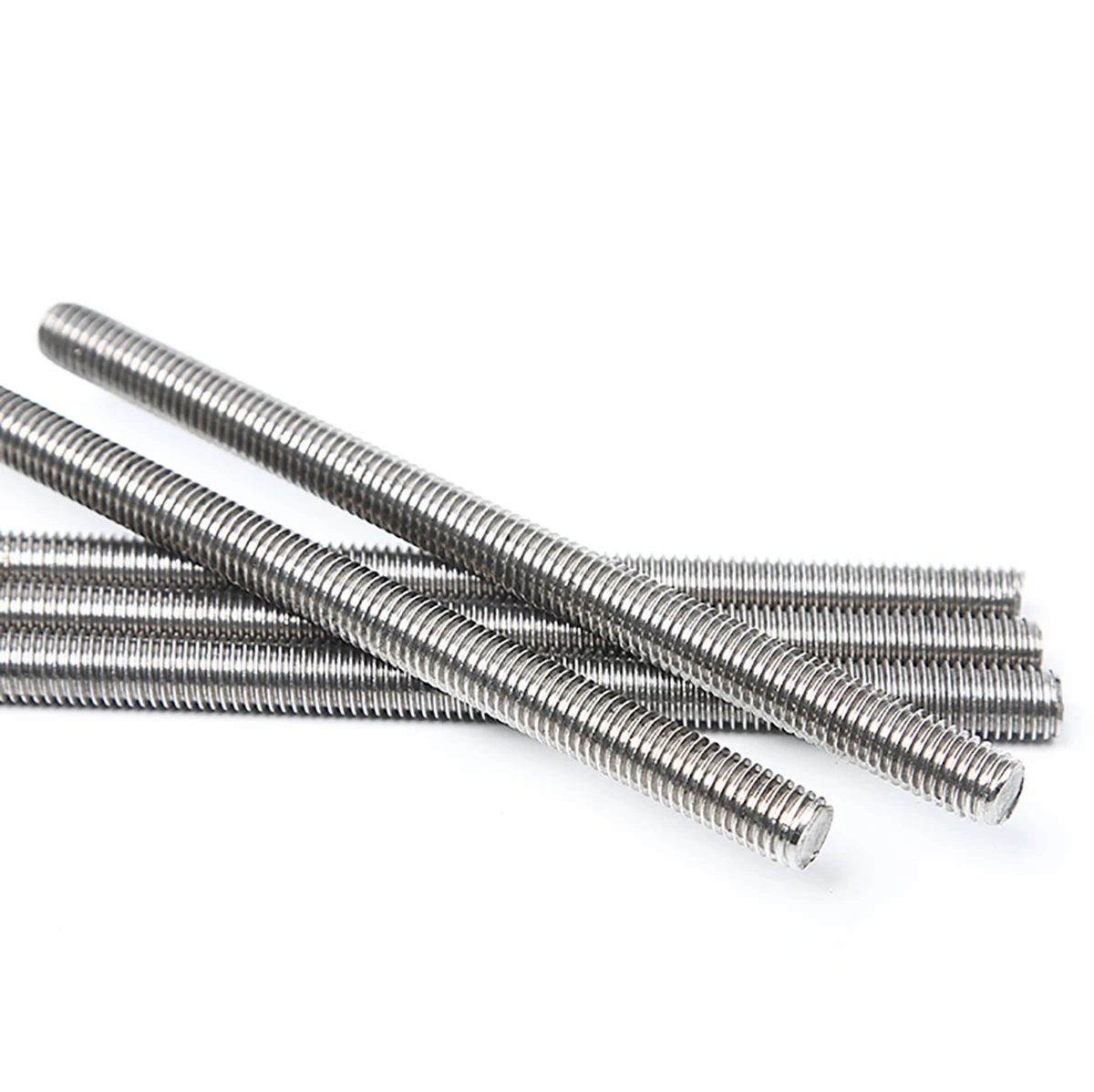 1PCS 304 Stainless Steel Threaded Rod Full-Thread Bar M2 M2.5 M3 M4 M5 M6 M8 M10 M12 M14 M16 M18 M20 Length 100mm - 500mm