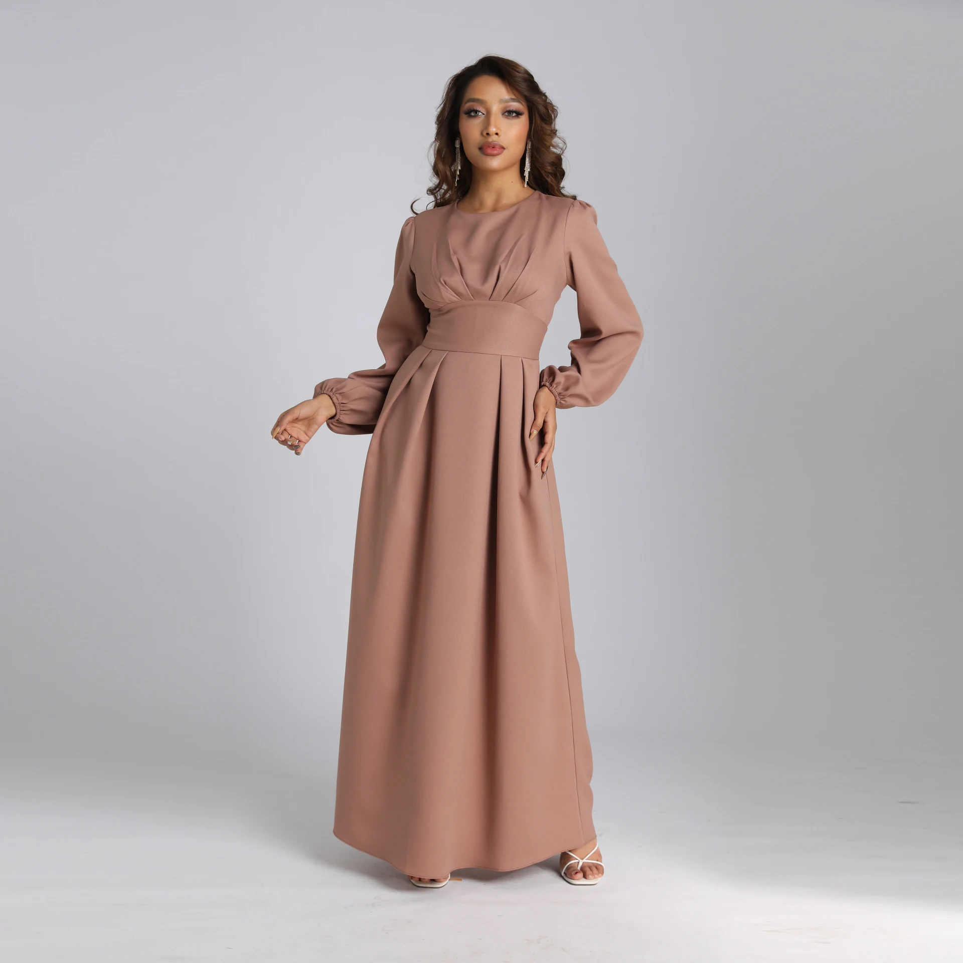 Frauen Neue Langen Abend Prom Kleider Arabischen Muslimischen Oansatz elegante mode frauen kleid