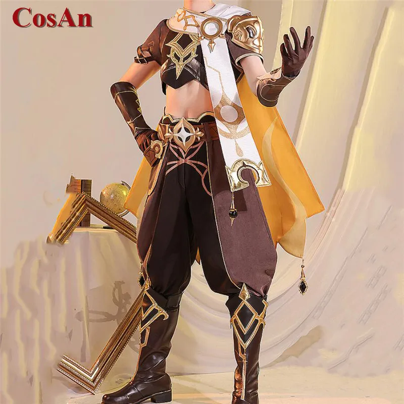 CosAn Game Genshin Impact Aether Cosplay Costume Traveler Kong Lovely Fashion Combat Uniforms Activity Party Role Play Clothing