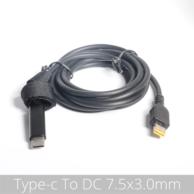 Cabo usb tipo c para notebook, cabo de carregamento 1.5m 65w para lenovo g40/g50/g440s/g500dthinkpad e4310/x230/t431/s3 series
