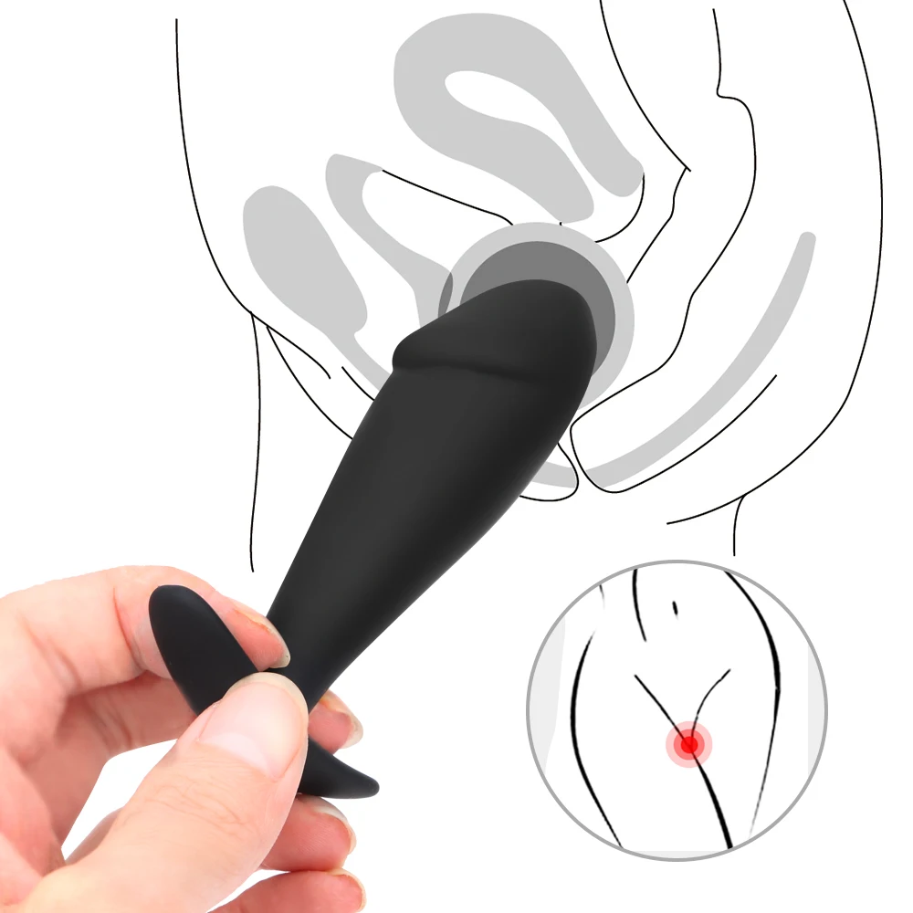 OLO  Prostate Massage Portable Sex Toys For Women Men Gay Vagina Stimulate G-Spot Silicone Anal Plug Butt Plug