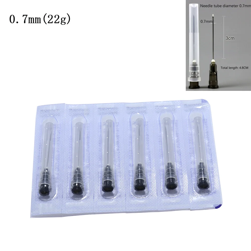 100pcs Tip Needle Glue Clear Cap Transparent Syringe Tool