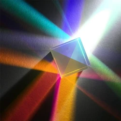 Optical Glass Square Prism 5mm Cubic Science Cube Optical Prisma Photography with Hexahedral Prism Home Decoration Prism Glass