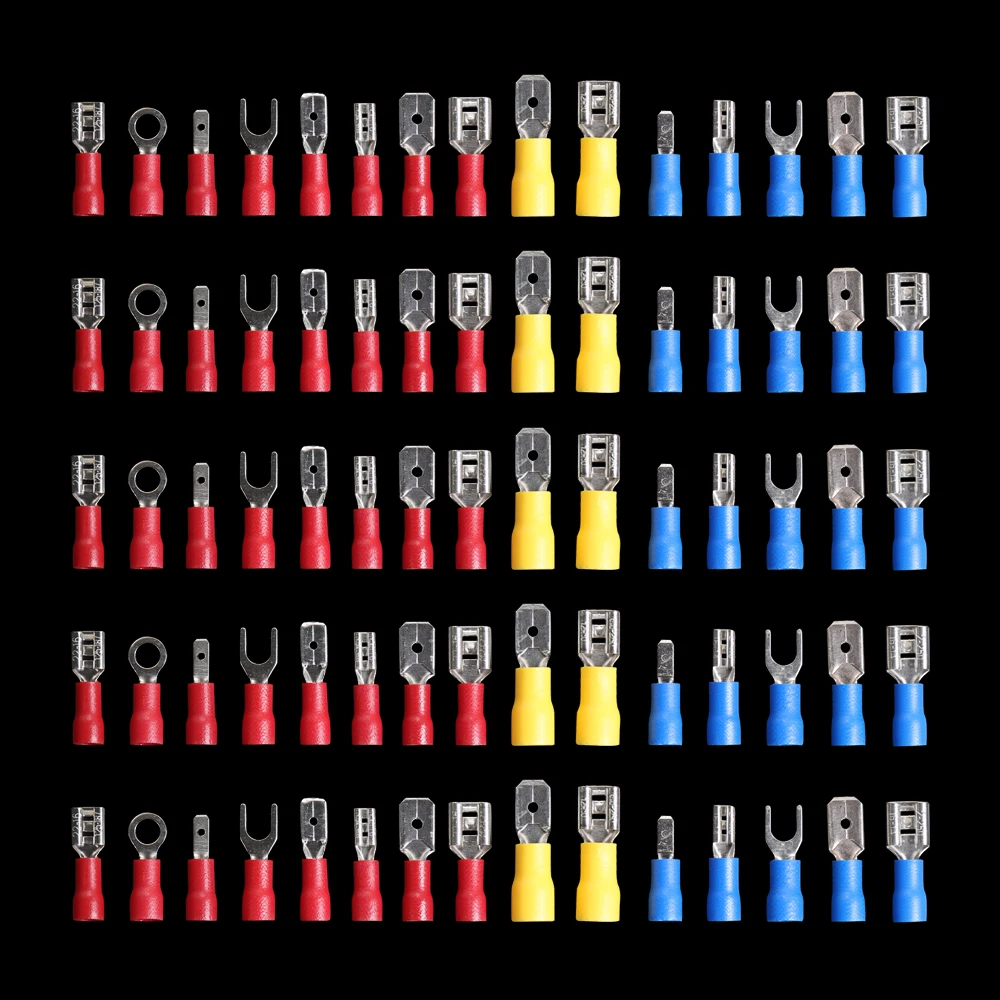 280/PCS Lectrical Cable Lugs Various Style Wire Terminales Male and Female Quick Butt Crimp Connectors