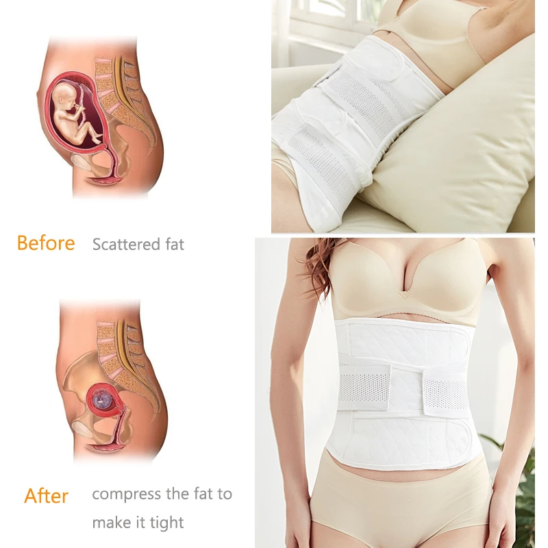 ผู้หญิง Body Shaper เอวเทรนเนอร์เข็มขัดหน้าท้องหลังคลอด Slim Corset หลังคลอด Tummy Trimmer ผ้าพันแผลสูงความยืดหยุ่นหลัง