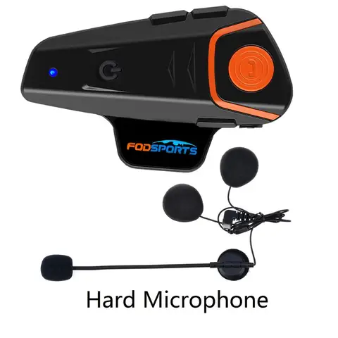 Fodsports BT-S2 Pro, мотоциклетный шлем, мотоциклетная беспроводная bluetooth-гарнитура, водонепроницаемая, 1000 м, BT 5.0-перег