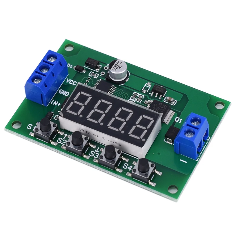 DC 5-30V  MOS tube on and off  LED Display Automation Cycle Delay Timer Control Off Switch Delay Time Relay 5V6V 9V 12V 24V