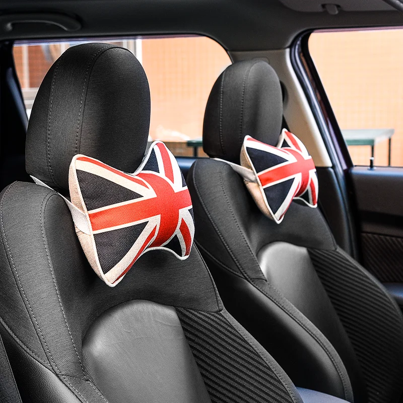 

Universal Auto Styling Accessories Car Neck Headrest Cotton Linen Pillow